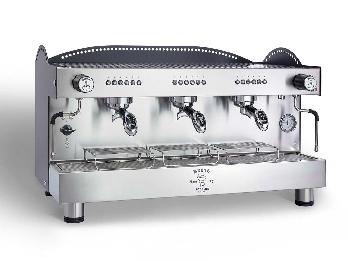 Bezzera 3L Black 3-Group Professional Espresso Machine BZB2016B3DE