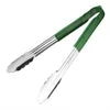 Hygiplas Colour Coded Serving Tong Green - 300mm