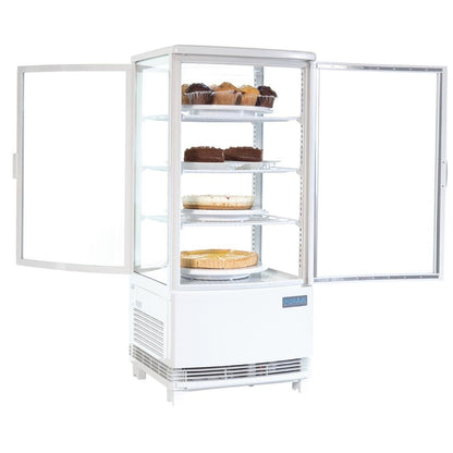 Polar C-Series Curved Door Display Fridge White 86Ltr