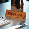 Olympia Acacia Menu Holder & Reserved Sign Pack of 10 only