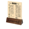 Olympia Acacia Menu Holder & Reserved Sign Pack of 10 only