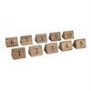 Olympia Acacia Table Number Signs Numbers 1-10