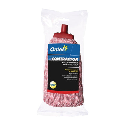 Oates Contractor Mop Head Red