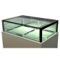 Bonvue White marble chocolate display with storage 1500x800x1100mm - DS1500V