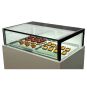 Bonvue White marble chocolate display with storage 1500x800x1100mm - DS1500V