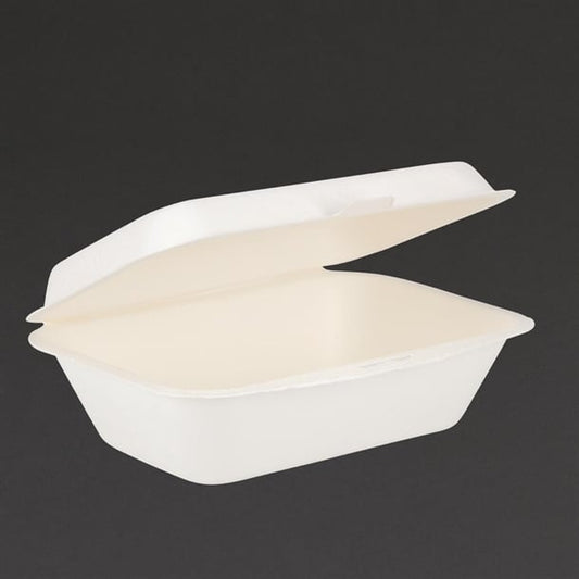 250 X Fiesta Compostable Hinged Container 182mm