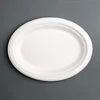 Fiesta Compostable Bagasse Oval Plates 316mm (Pack of 50)
