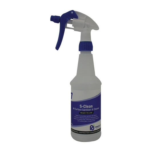 Peerless Jal 1-7 Series S-Clean Surface Sanitiser & Cleaner - 500ml Bottle and Trigger