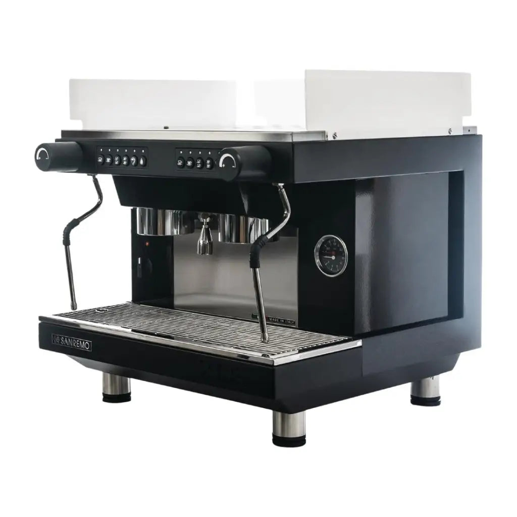 Sanremo Zoe Compact Commercial Coffee Machine 2 Group Black