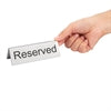 Olympia Stainless Steel Table Sign - Reserved Pack of 10 only