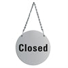 Vogue Stainless Steel Open & Closed Door Sign