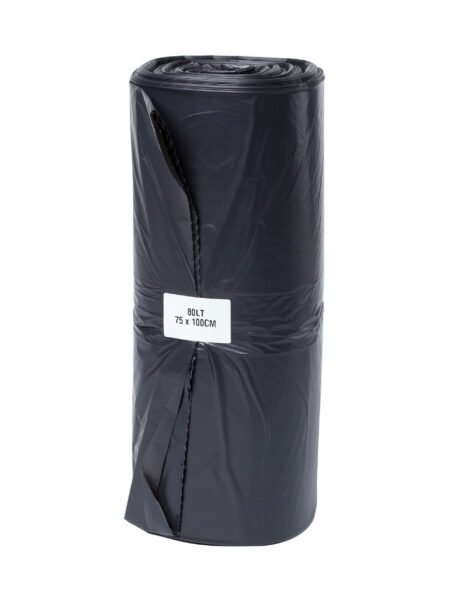 50(5) 82L BIN LINER BLACK LDPE STAR SEAL-All Purpose