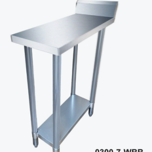 0300-7-WBB Economic 304 Grade Stainless Steel Table with splashback 300x700x900