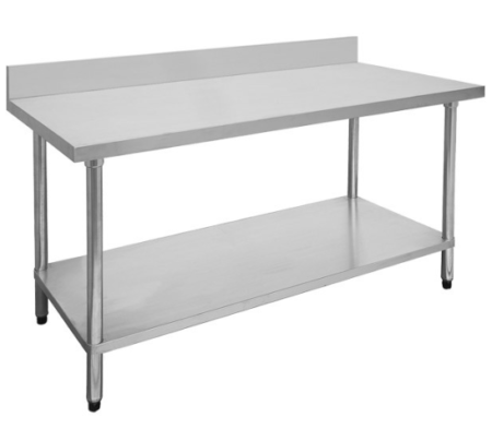 0900-6-WBB Economic 304 Grade Stainless Steel Table with splashback 900x600x900