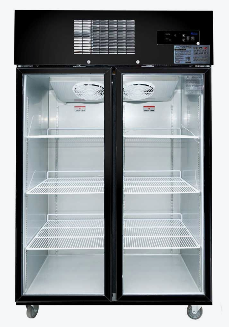 SUCG1000B Double Door Upright Display Fridge (Black)