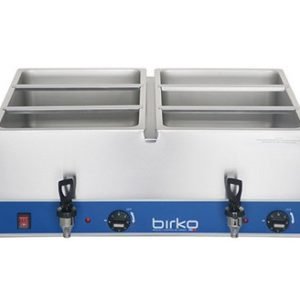 Birko 1110100 Bain Marie-Dble Tap No Pans