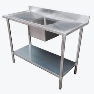 Modular Single Sink Bench Centre 1200x700x900mm