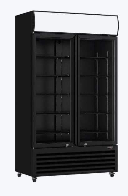Thermaster Two Glass Door Upright Drinks Fridge LG-1200BP