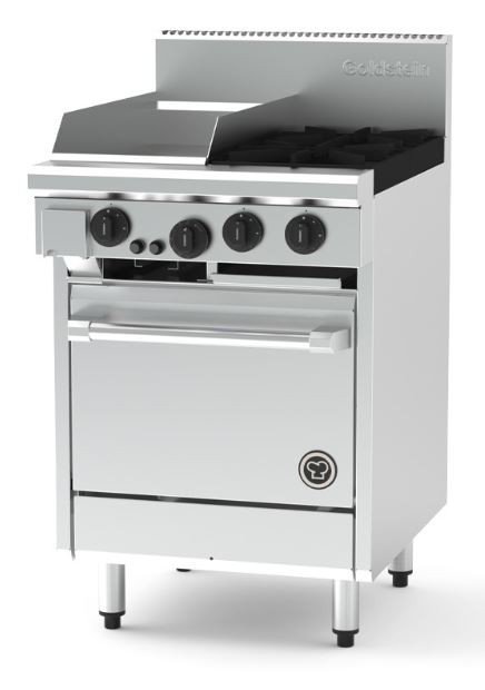 Goldstein PF12G220 Gas Cooktop with Griddle and Oven
