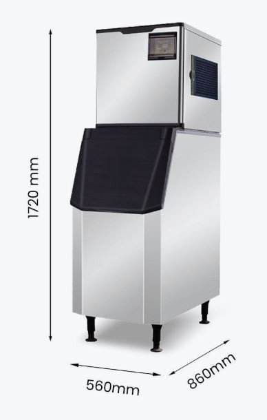 Blizzard Professional SN-145C Crescent Ice Maker – 145kg Daily Production & 125kg Storage Bin