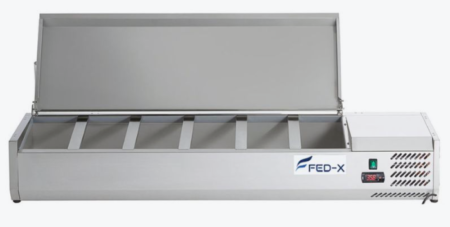 FED-X Salad Bench with Stainless Steel Lid – XVRX1500/380S