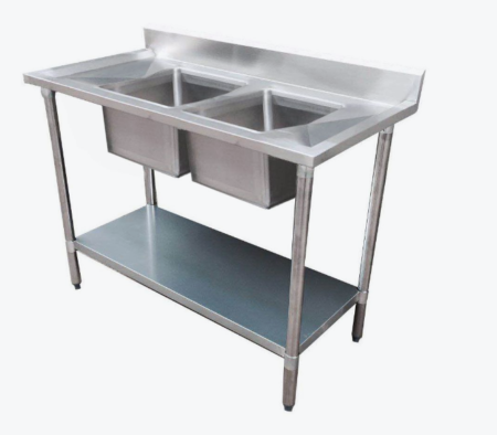 Modular System Double Sink Bench Centre 1800x700x900mm – 1800-7-DSBC