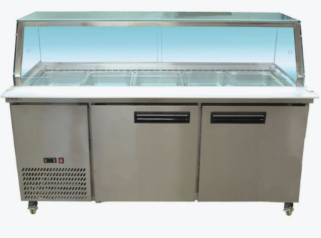 PG180FA-YG Cold Salad & Noodle Bar 5×1/1 GN Pans