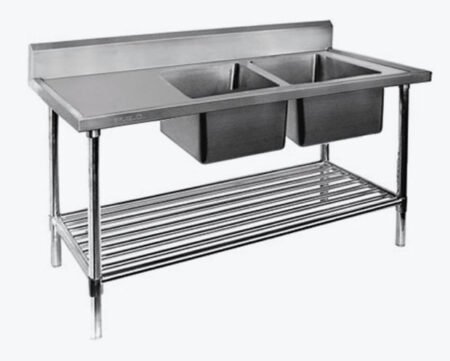 2100mm Modular System Right Sink Bench with Pot Shelf