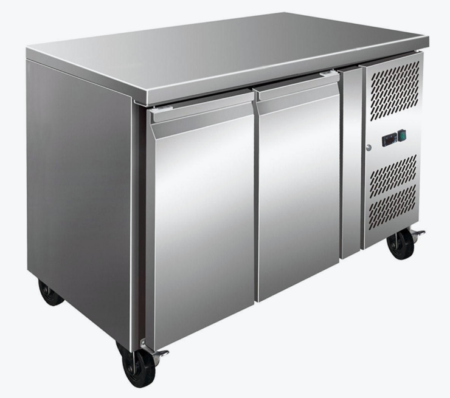 FE2100TN S/S Two Door Bench Fridge 260L
