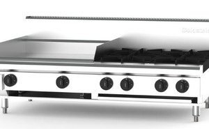 Goldstein PFB24G4-X Cooktop 4 open burners & 610mm Griddle