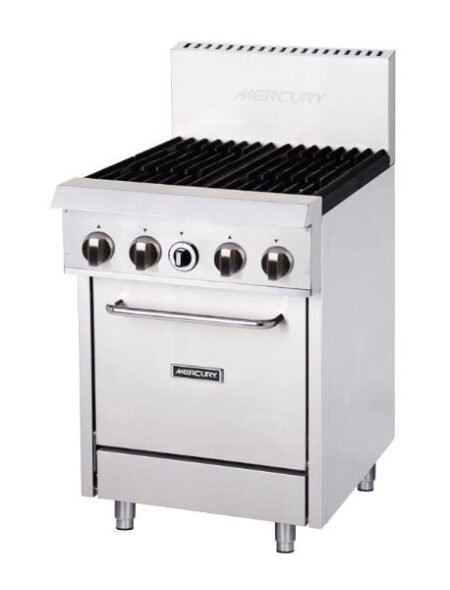 Mercury M24S-4F Gas 4 Burner Cooktop w/ Oven