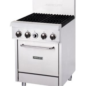 Mercury M24S-4F Gas 4 Burner Cooktop w/ Oven