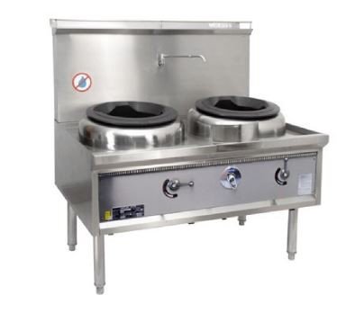 2BCHWL Two Hole Waterless Wok – Chimney Burner Oxford Series