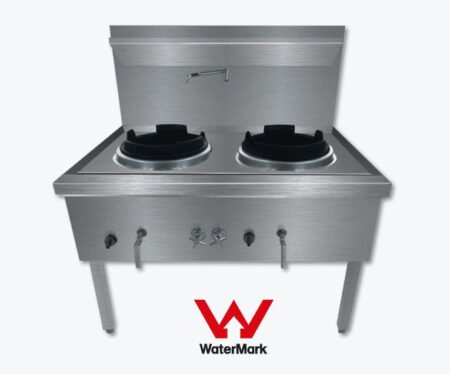 Gasmax WW-2N Stainless Waterless Natural Gas Double Wok