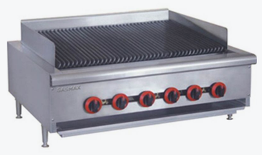 Gasmax LPG Gas 6 Burner Char Grill Top – QR-36ELPG