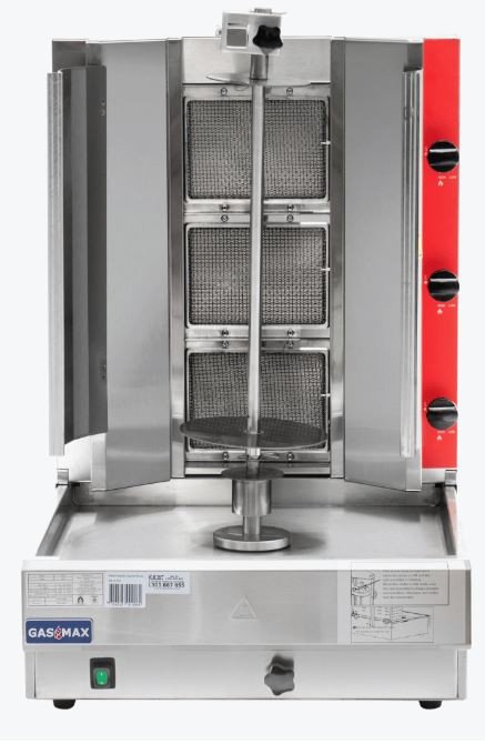 GasMax Semi-automatic 3 Burner NG Kebab Machine KB-3