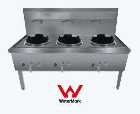 Gasmax WW-3N Stainless Waterless Natural Gas Triple Wok