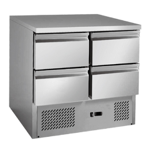 Thermaster Stainless steel 4-Drawers Compact Workbench Fridge – GNS900-4D