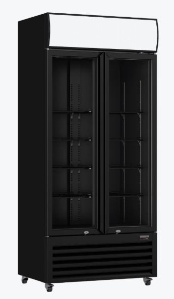 Thermaster Double Glass Door Upright Drinks Fridge LG-580BP
