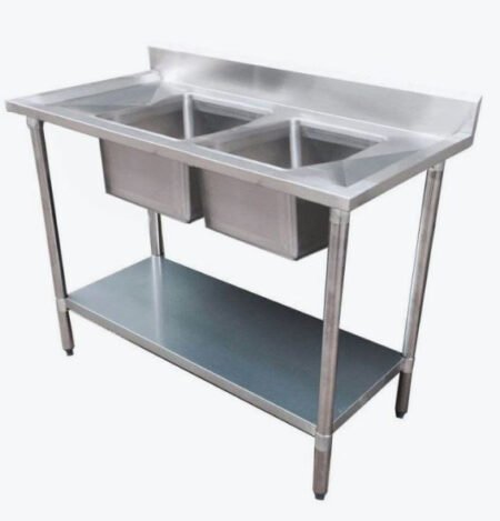 Modular System Double Sink Bench Centre 2400x600x900mm – 2400-6-DSBC