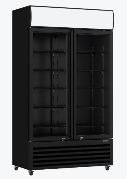 Thermaster Two Glass Door Upright Drinks Fridge LG-730BP