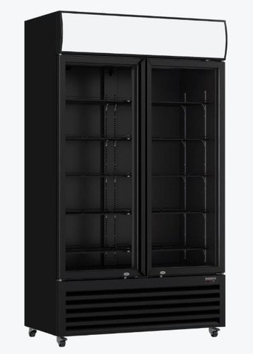 Thermaster Two Glass Door Upright Drinks Fridge LG-730BP