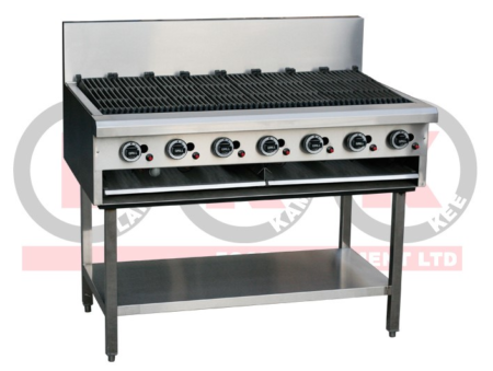 LKKCG12 7 Burner 1200 mm Chargrill with Legs LKK