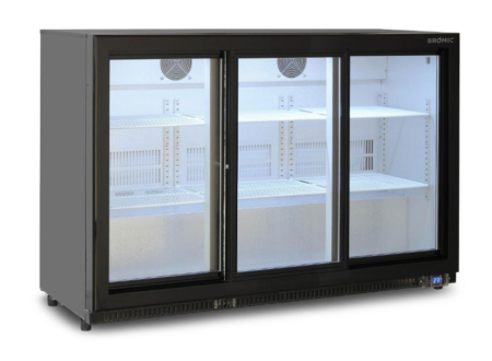 Bromic BB0330GDS-NR 3 Door Back Bar Display Fridge 307L