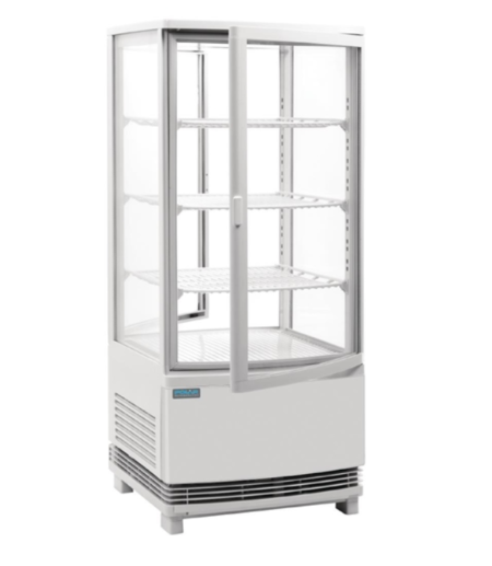 Polar CB507-A C-Series Curved Door Display White 86L