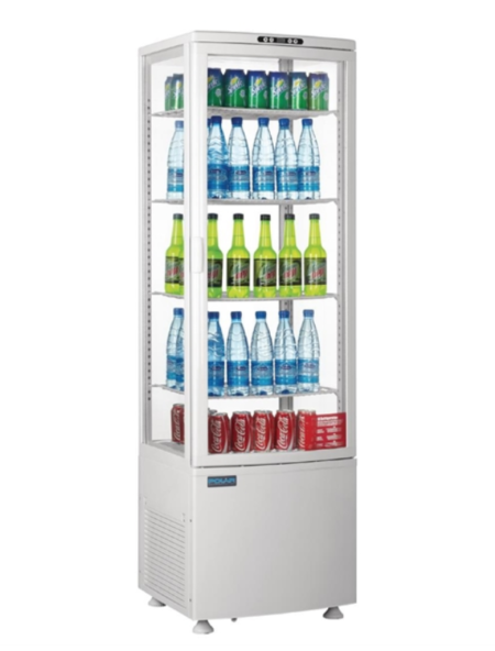 Polar CB509-A 235L Curved Door White Display Fridge