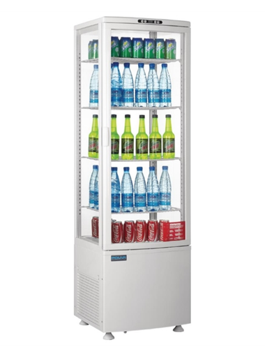 Polar CB509-A 235L Curved Door White Display Fridge