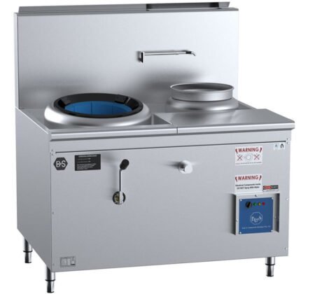 B+S CCF-HP1+1R Gas Single Hole Hi Pac Wok Right Pot