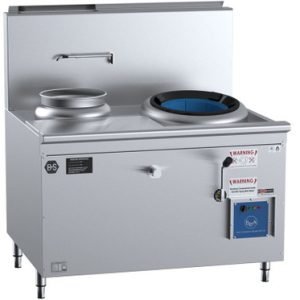 B+S CCF-HP1+1L Gas Single Hole Hi Pac Wok Left Pot