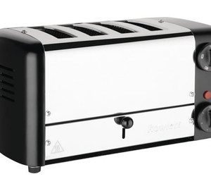 Rowlett Esprit CH183A 4-Slot Black Toaster with Cage